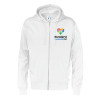 Nurmijärvi huppari unisex valkoinen